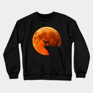 Doberman Pinscher And Moon Halloween Crewneck Sweatshirt